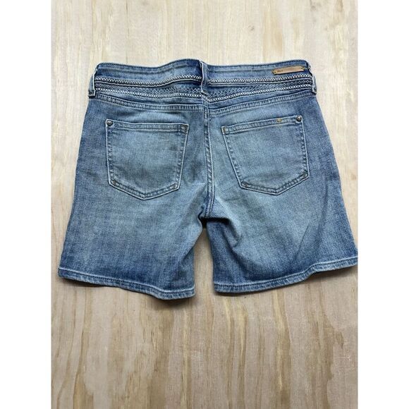 Pilcro and the Letterpress Anthropologie Denim Shorts embroidered size 26 - Picture 3 of 3